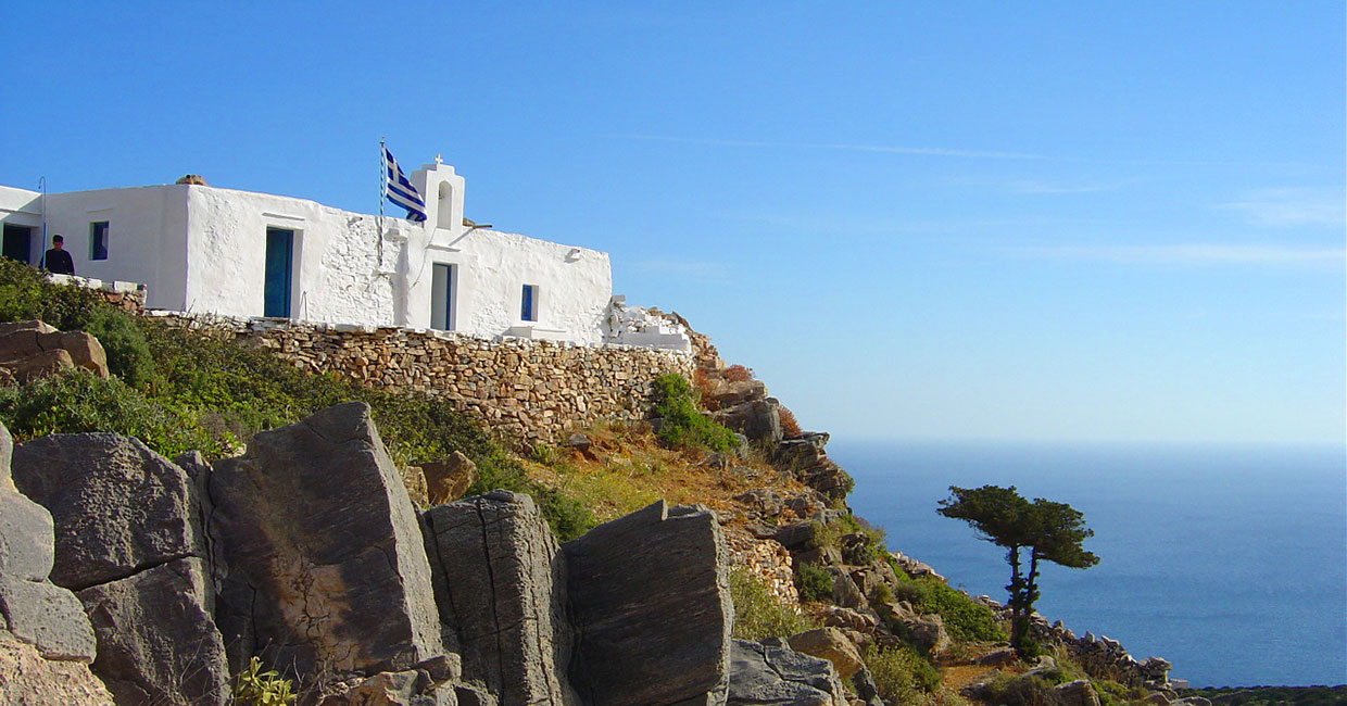 L'église Agios Georgios Livadakia à Sifnos